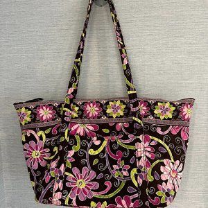 Vera Bradley Miller Tote Bag Purple Punch
